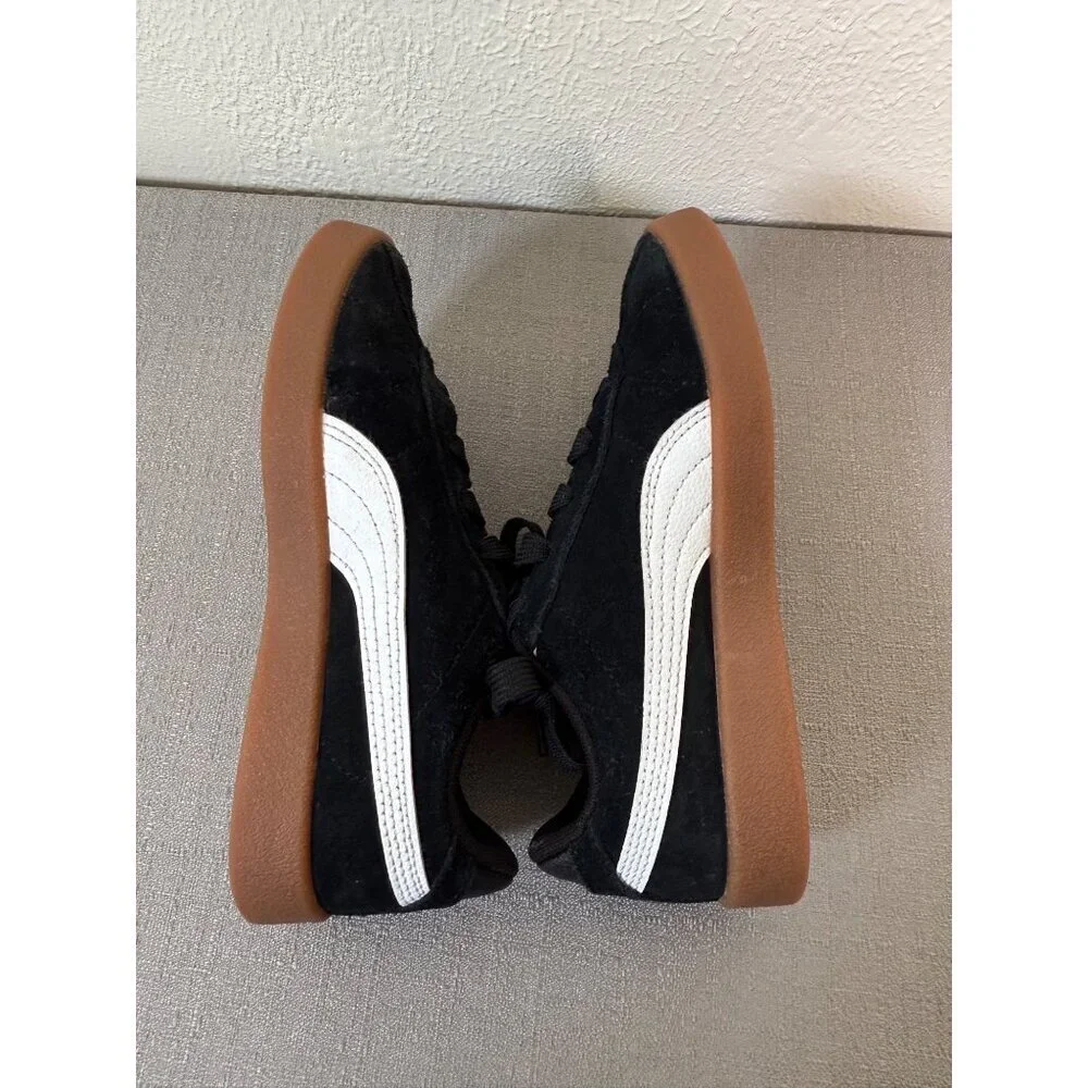 Puma Club Classic Black White Gum 13 Children Sneakers Retro Shoes